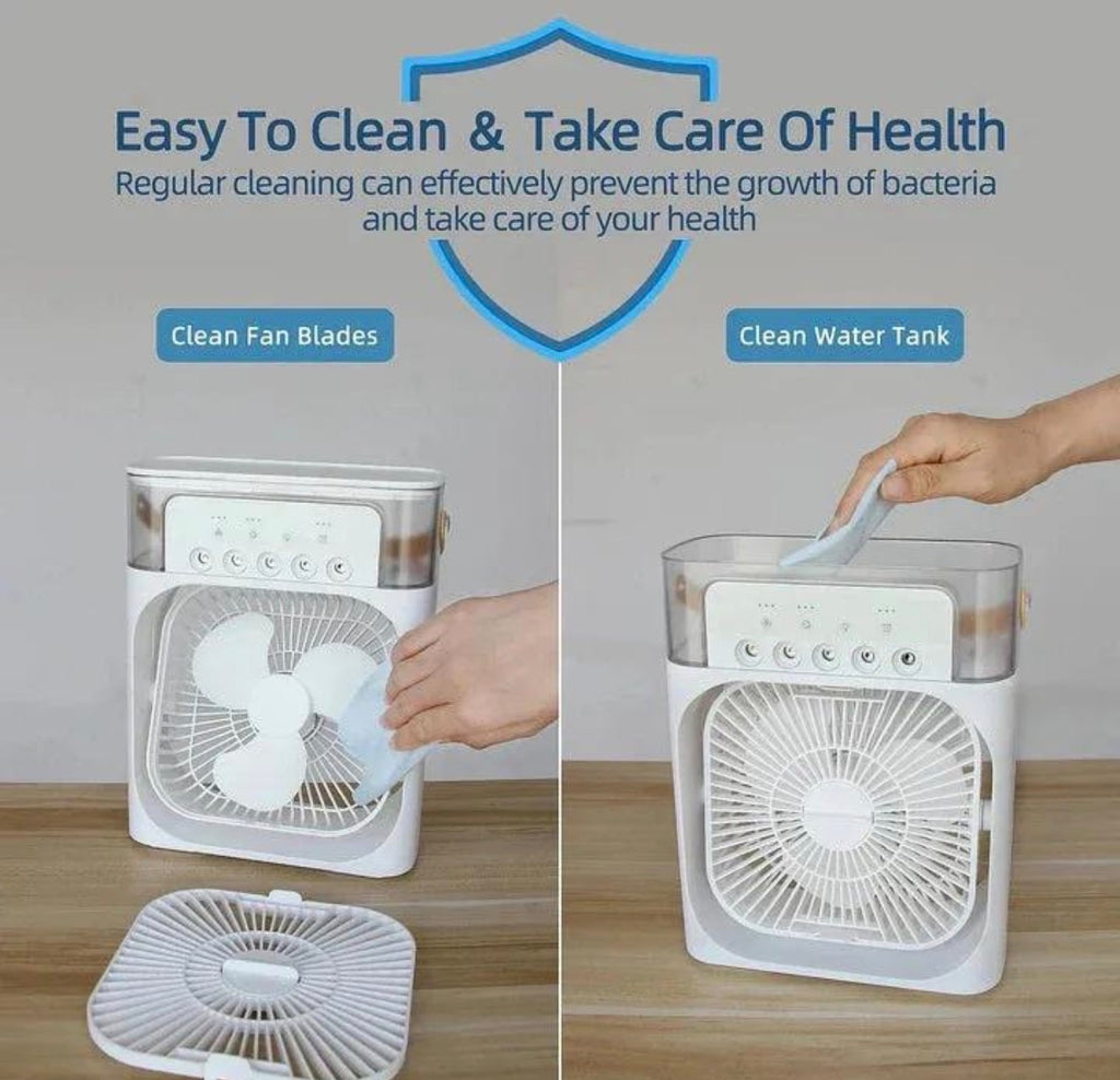 Mini Air Cooler Fan with LED light and USB power