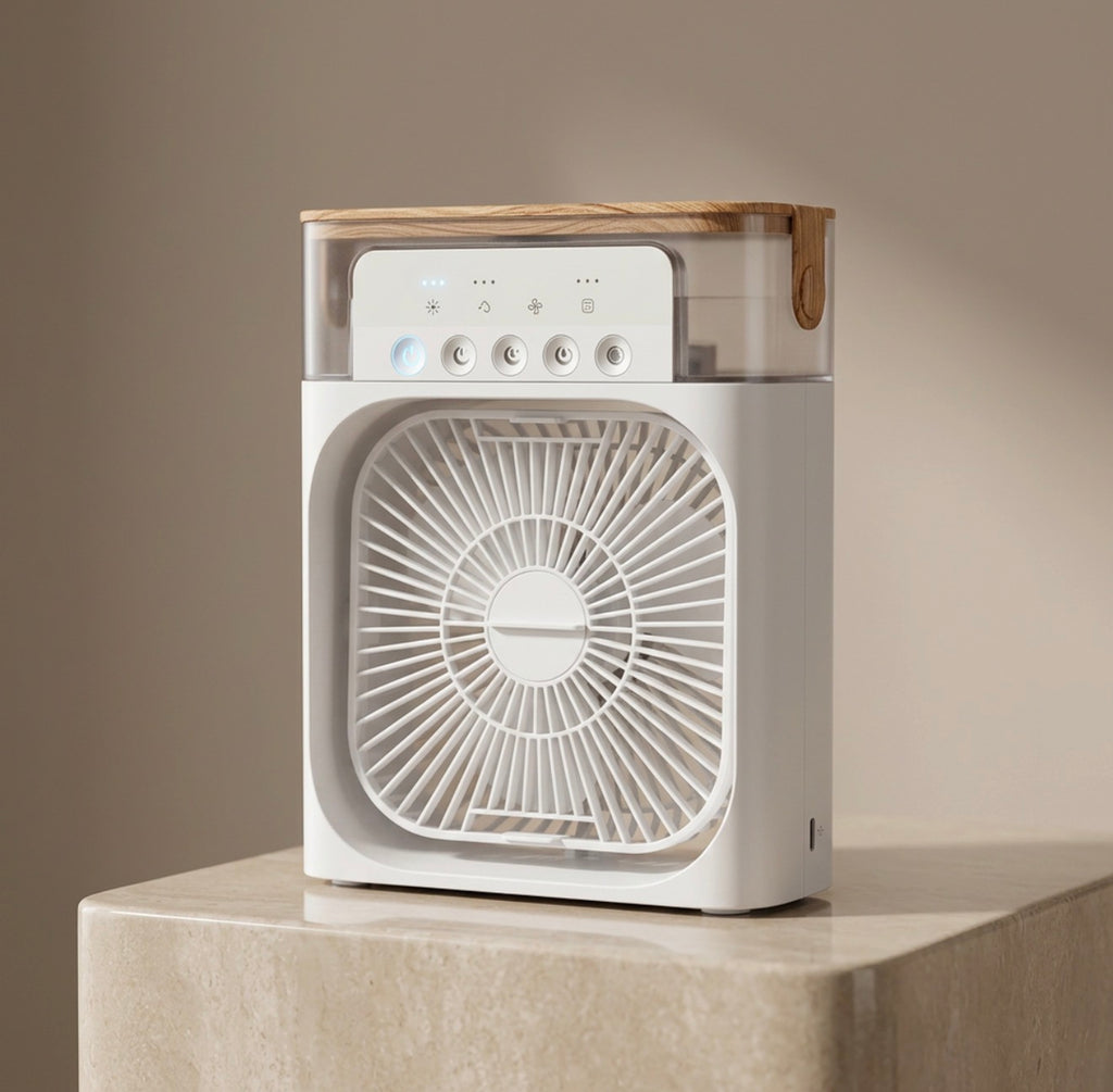 Mini Air Cooler Fan with LED light and USB power